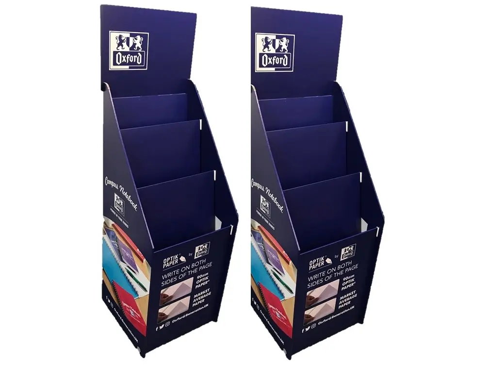 Material Paper Counter Stand 3 Tier Cardboard Display Stand showcase shop mark