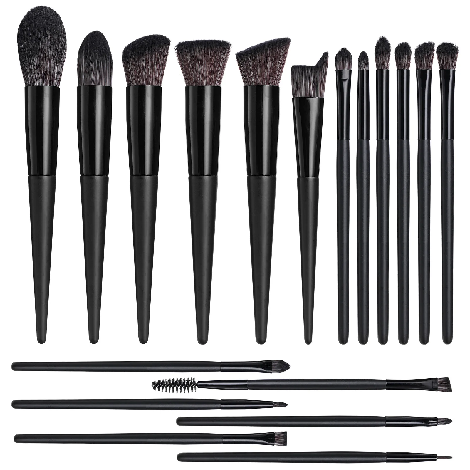 Customizable logo 18 Pcs Professional Makeup Brush Eyeshadow Foundation Powder Cosmetic tools Makeup Brush set Tools Kit