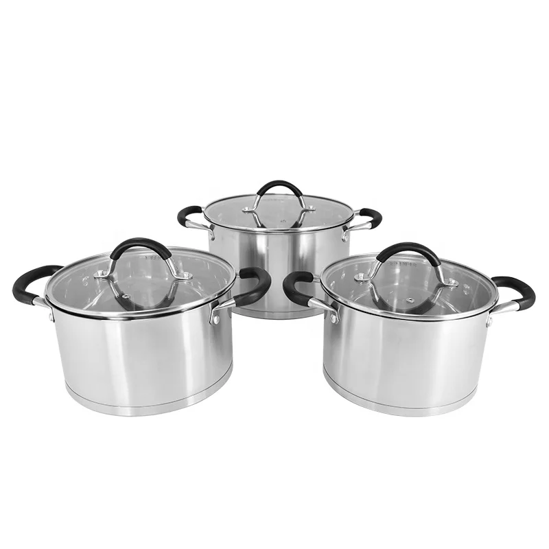 Кухонная посуда Vinod наборы кухонной посуды кастрюля из нержавеющей стали для приготовления пищи колпак wicca стеклянная крышка с прямой стороны домашнего использования