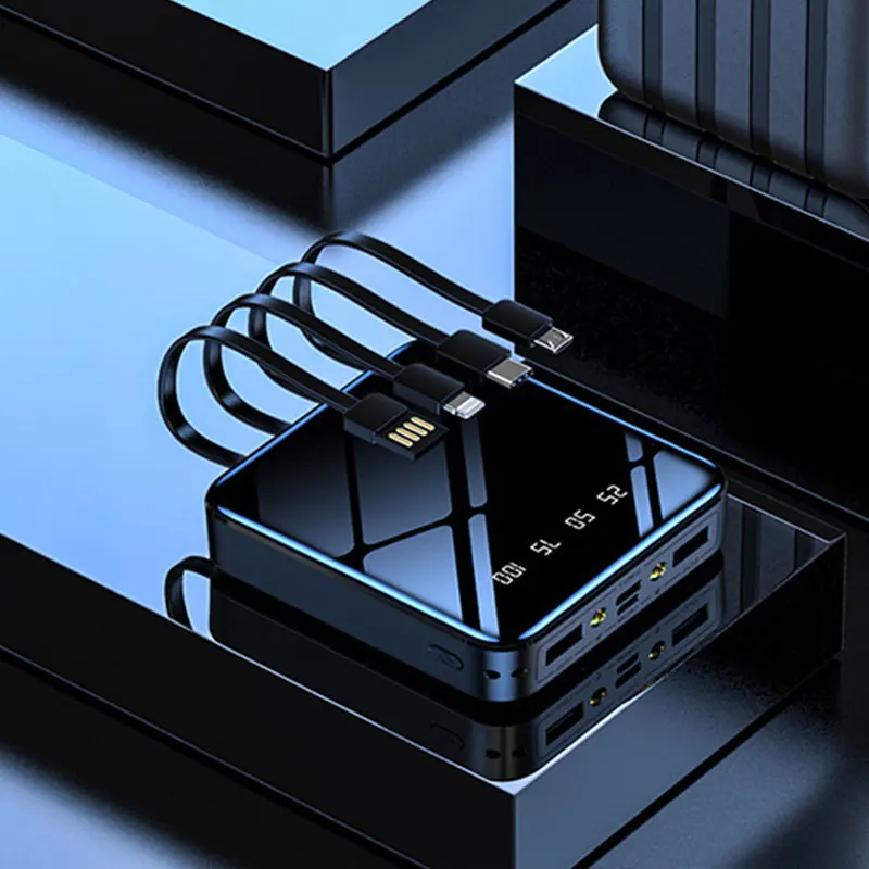 1 образец ок Встроенный кабель Внешний аккумулятор Электроника Новые продукты внешний аккумулятор 10000 мАч Лидер продаж внешний аккумулятор