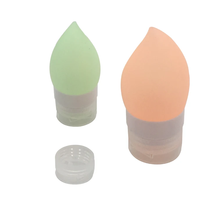 Customizable refillable silicone travel bottles soft touch cosmetic bottle