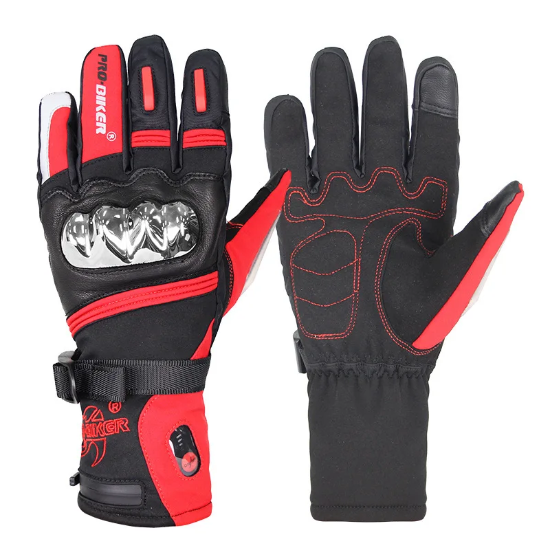 Motorcycle riding gloves Electric heating warm gloves Cycling gloves Outdoor sports
