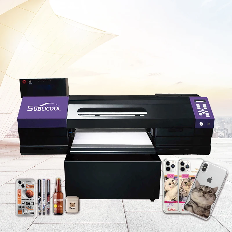 UV DTF Printer 60cm machine Inkjet Pet Film Sheet Sticker Uv Dtf Printing Machine Transfer Uv Dtf Sticker Printer