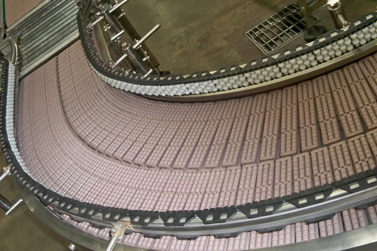 Price heavy duty side flex chains roller top plastic accumulation table LBP882 conveyor chain