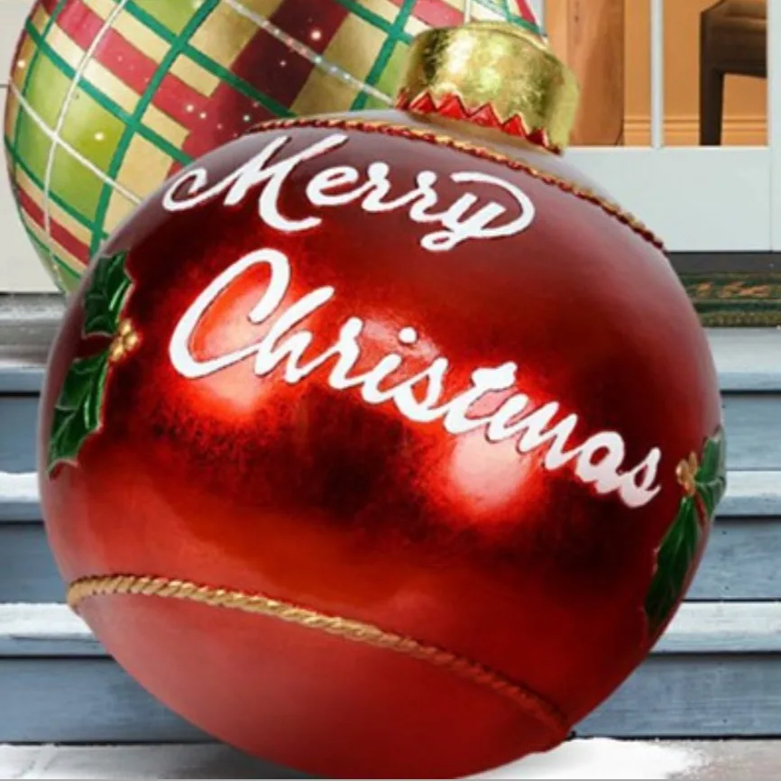 60cm our door Christmas decoration balloon fun festive atmosphere large pvc inflatable christmas ball