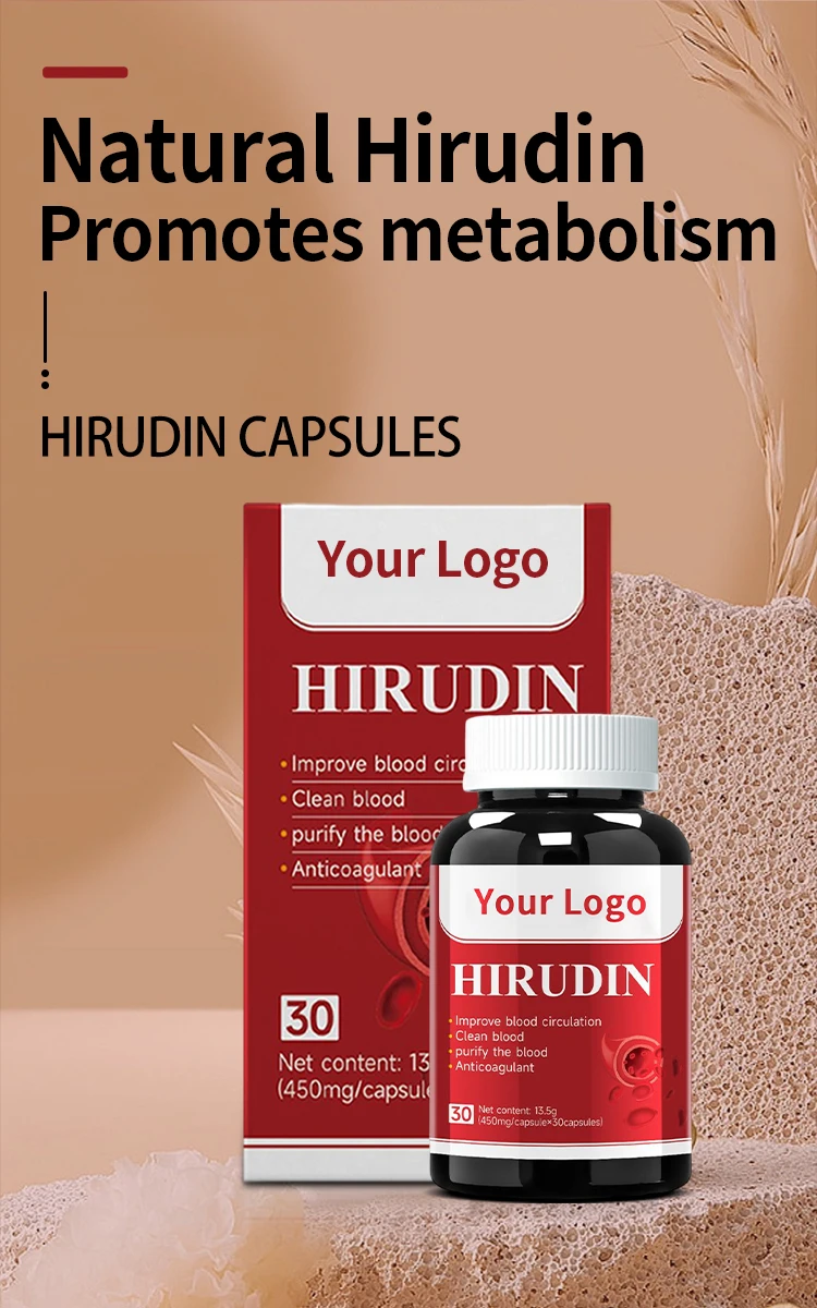 OEM Custom Label hirudin capsule supplement leech Organic Bulk Natural Extract Vegan herbal Hirudin capsules