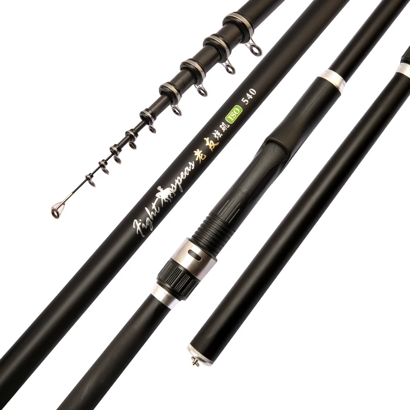 New Portable5.4m 6.3m 7.2m Carp Rod Telescopic Carbon Fiber Fishing Rod Fishing Spinning Rod