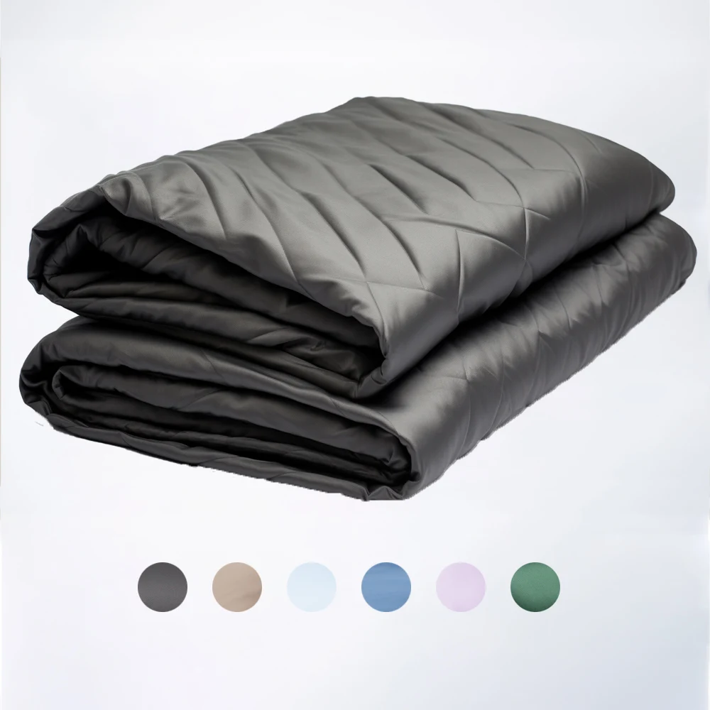 2023 Tencel Lyocell Fabric Cotton Breathable Skin-friendly Cooling Weighted Sleep Blanket For Adults Therapy