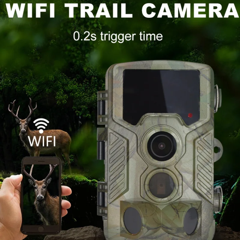 HD 4K WIFI Trail Hunting Camera with CMOS Sensor High Resolution Wild Camera