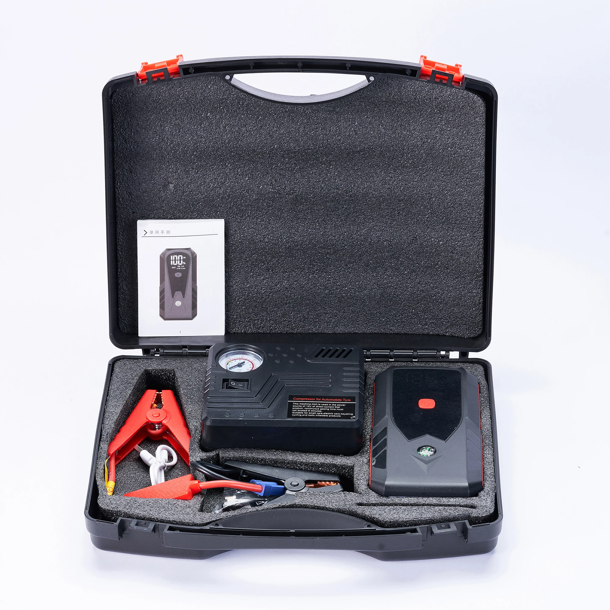 Digital Emergency Tool Kits Portable High Battery Auto Mobile Car Booster Jump Start 16v 99800mah Power Bank Car Jump Starter