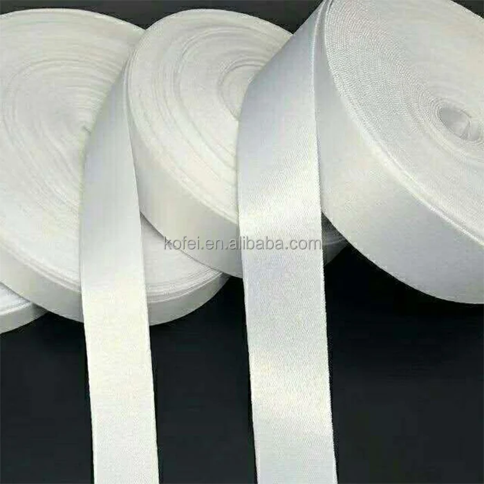 Kofei Custom Polyester Printing Blank White Lanyard Webbing For Sublimation Lanyard Roll