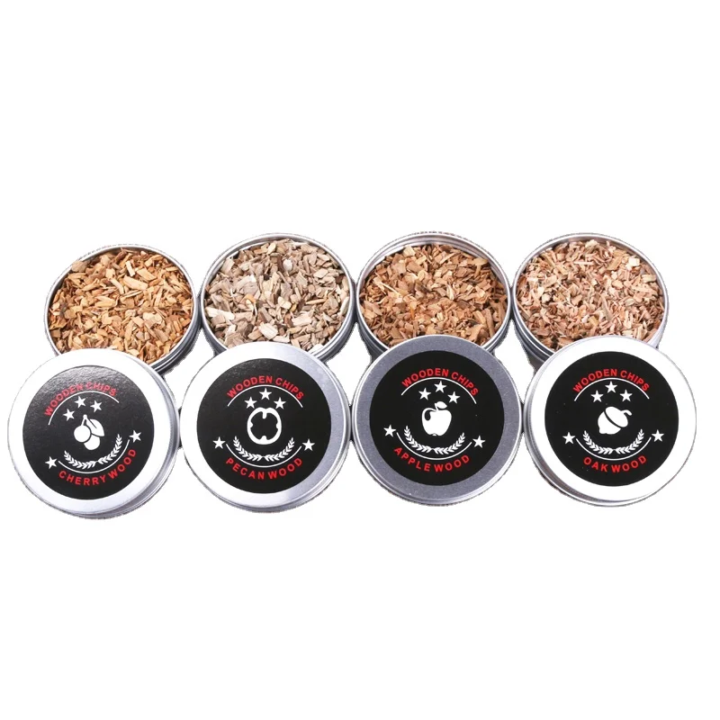 Деревянные чипсы для коктейля коптильни 4 упаковки пекан вишня дуб яблоко древесные напитков Коктейльные кнут