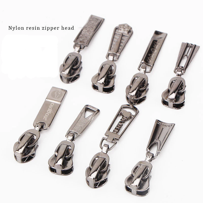 Multiple Styles Zipper Pull Tabs Wholesale Zipper Slider 3 5 8 Custom Logo Zip Puller Custom Logo Metal Slider Zipper Puller