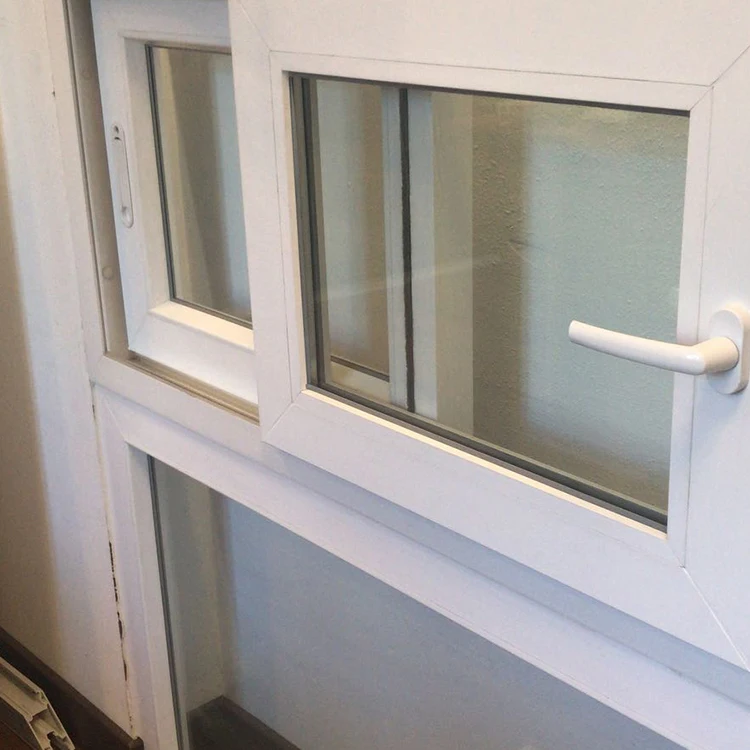 pvc Basement slider window with Low E glass from China factory
