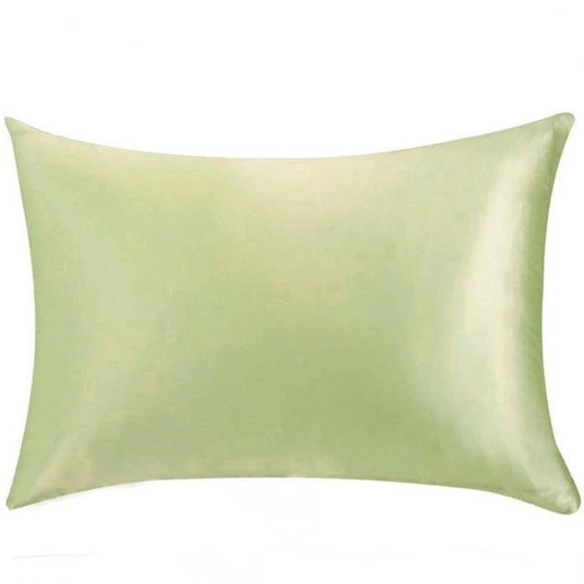 Wholesale Soft Feeling Peaceful Material Good Quality 19m/m Silk Satin Pillowcase Queen Size with Hidden Zipper Style