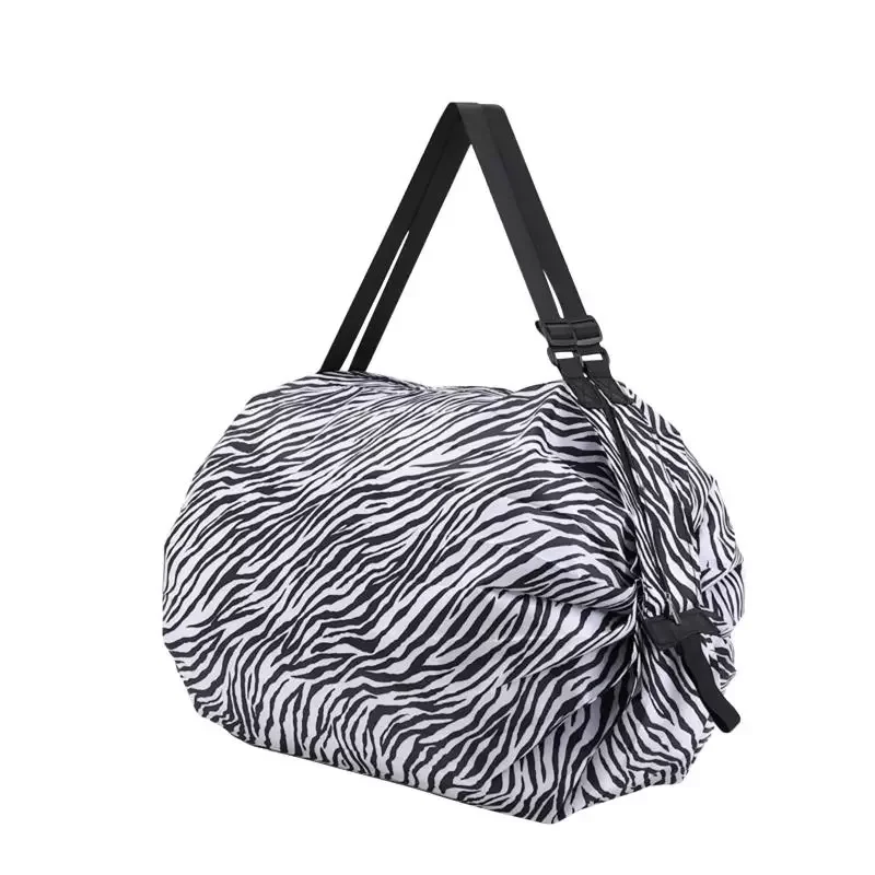 Wholesale foldable non-woven shopping bags one shoulder environmentally friendly reusable supermarkets and travel handbags