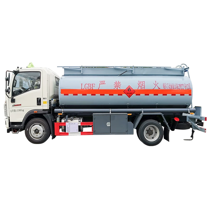 New sinotruck HOWO 4x2 capacity 8000 10000 litres fuel tanker truck for sale