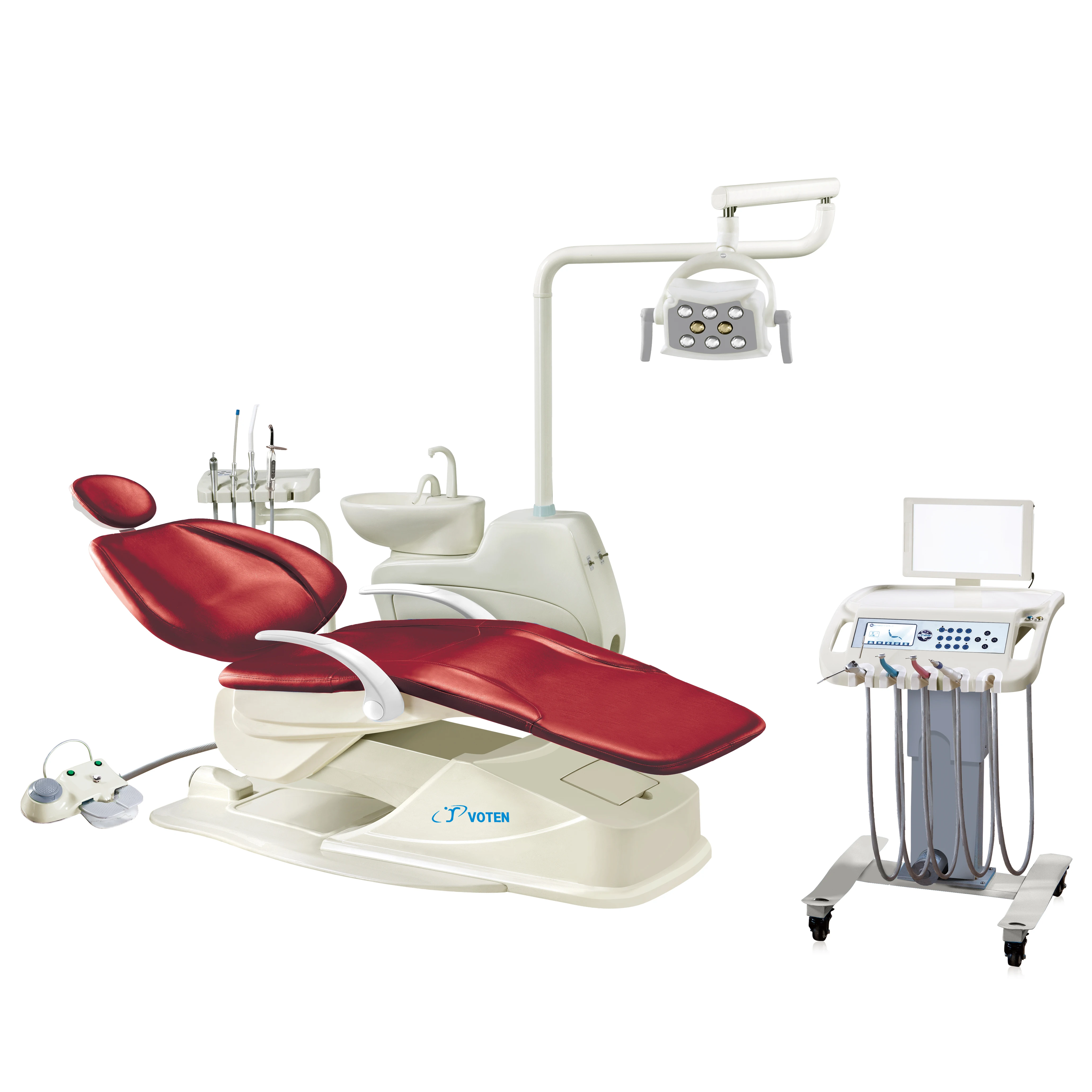 Dental unit  Mobile cart  portable mobile  instrument tray prices of dental chairs dental unit chair with air compressor