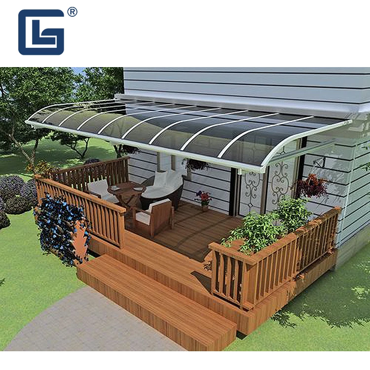  Best Sale Garden Outdoor Patio Cover Polycarbonate Roof Awning Aluminum