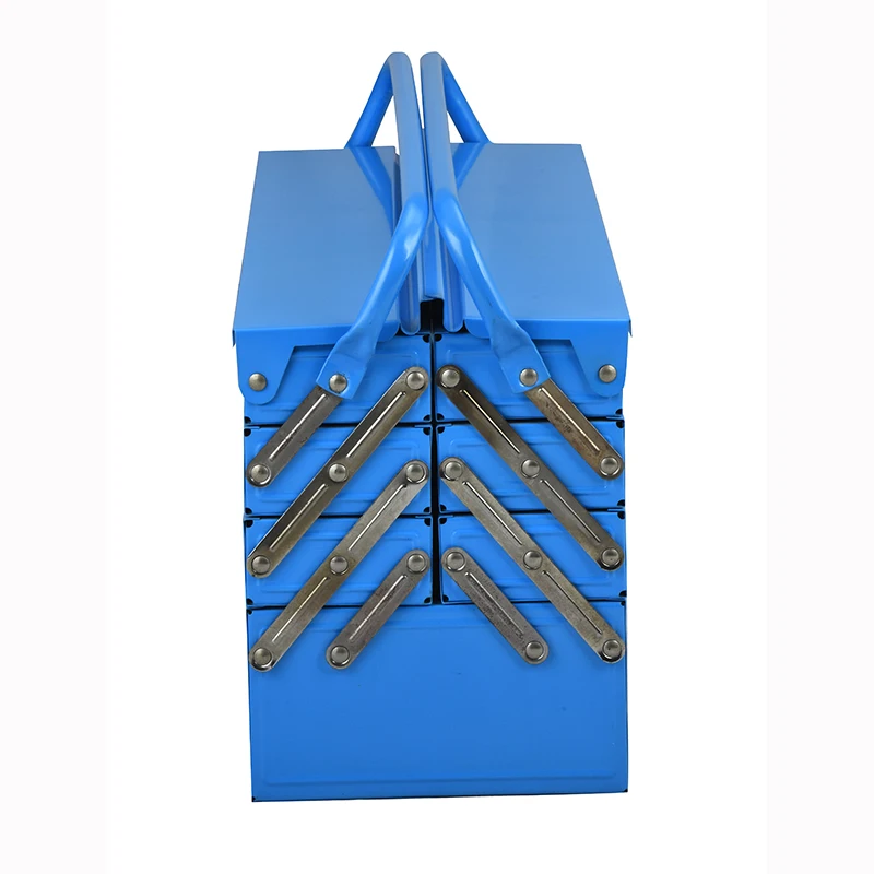 Heavy Duty 4-layer Metal Material Toolbox with Double Handle