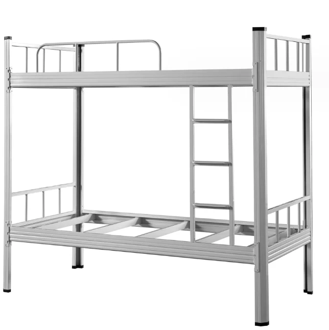 Cheap Student bedroom Dormitory furniture double layer metal bunk bed