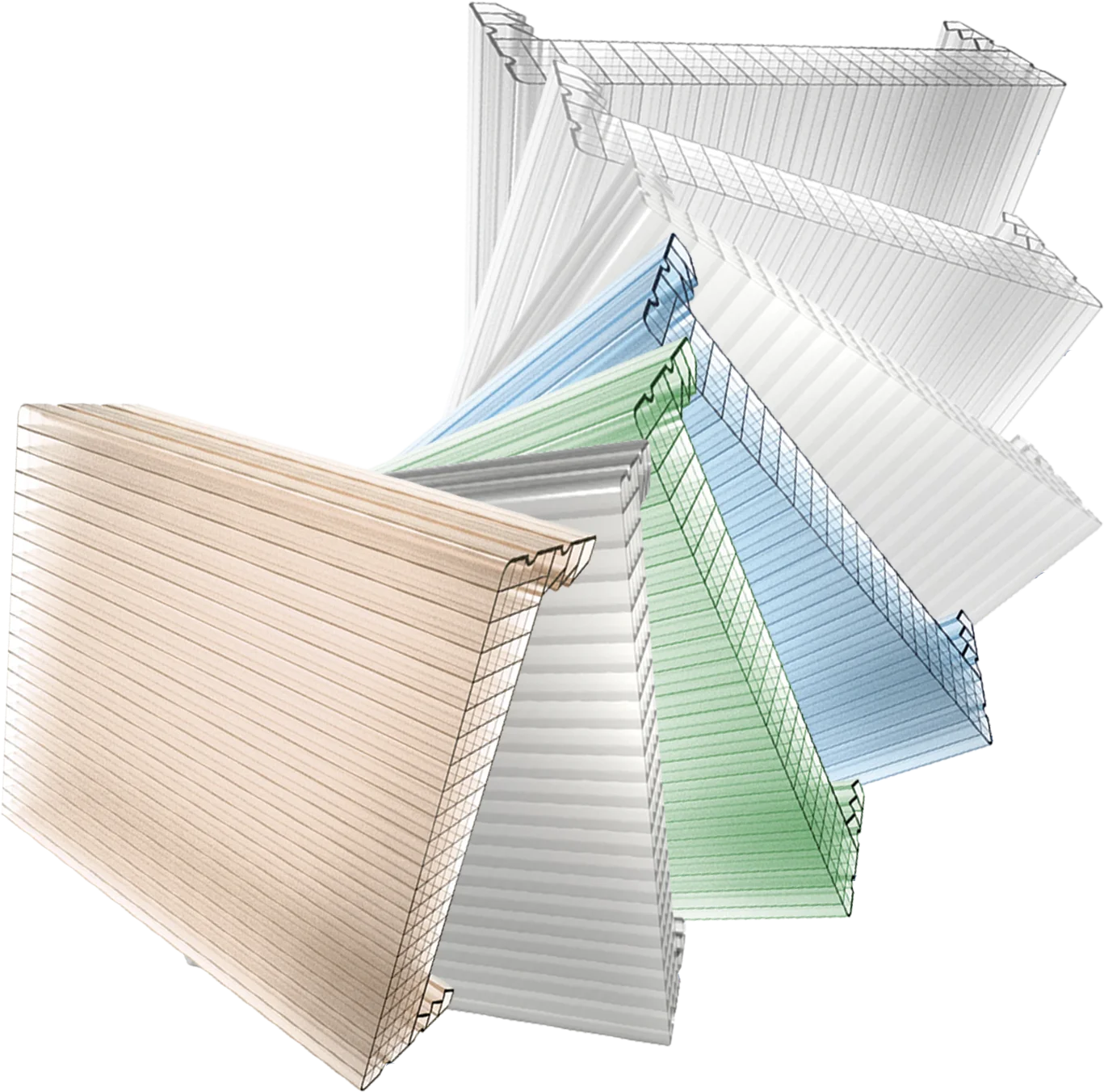 Danpalon polycarbonate multiwall U panel