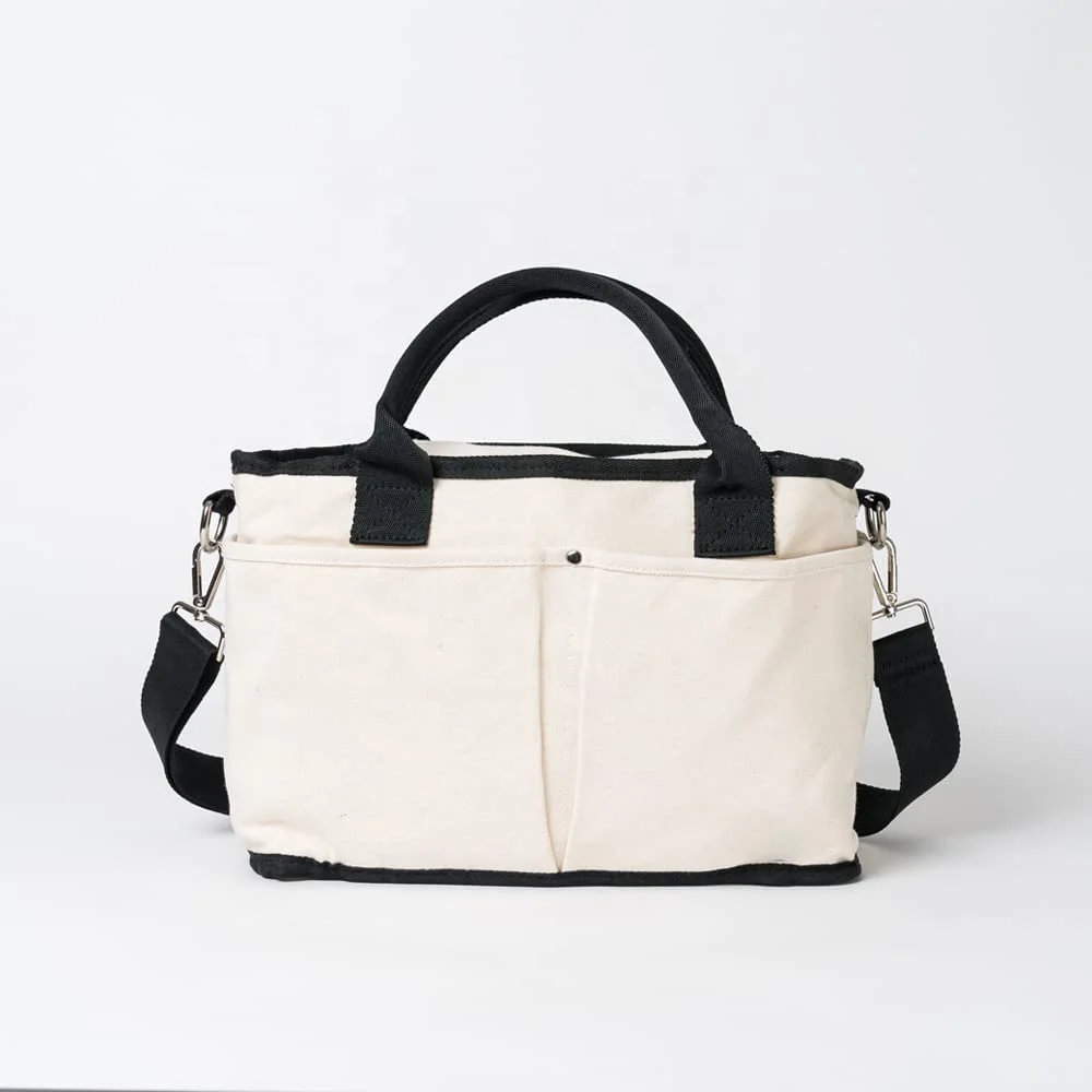 Tote Nursery Mommy Stroller Organizer Insulated Snack Pouch Set canvas diaper bag with Multiple Pockets Insulated Snack Pouch