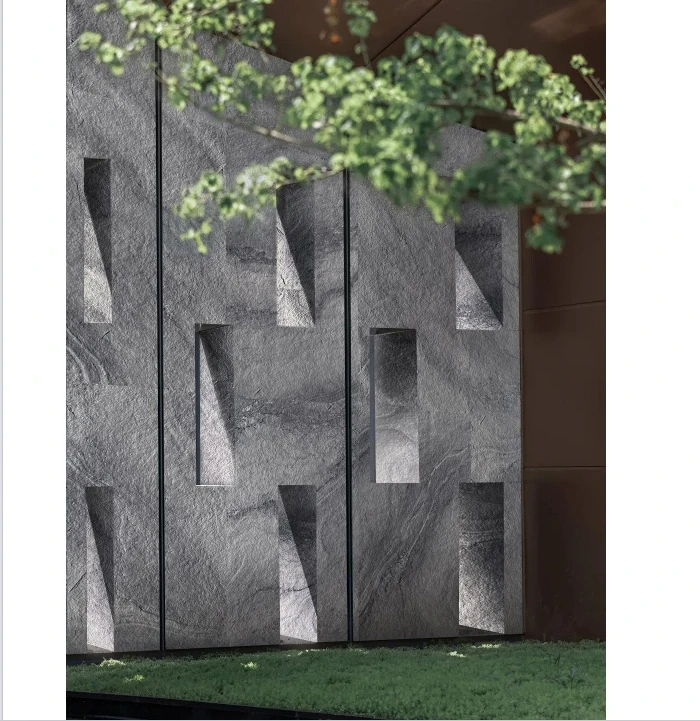 Foshan flexible natural stone wall decorative fireproof mcm material  flexible veneer cladding exterior tile