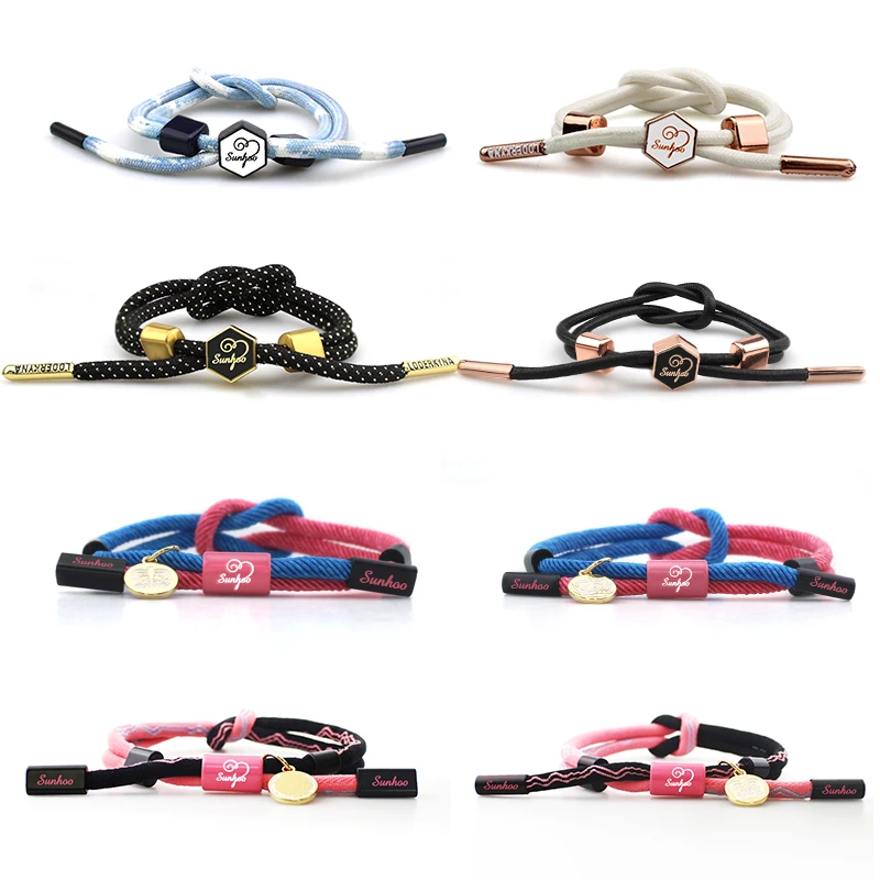 Good Quality Hardware Material Muti-layer Rope Washable Braided Bracelets