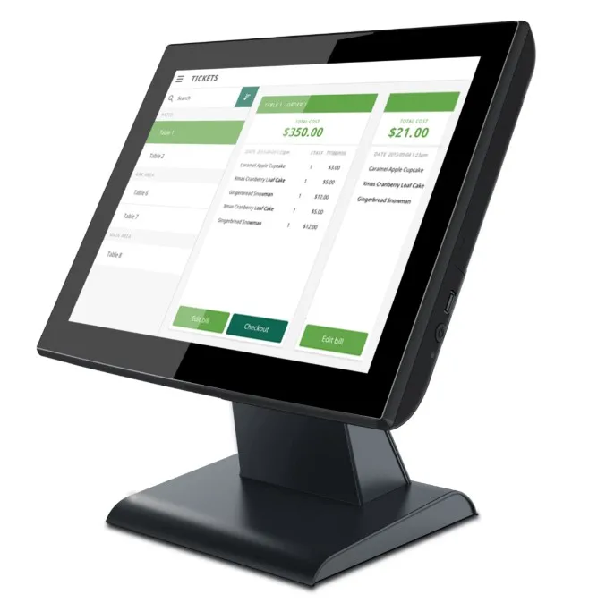 Micropos quality POS 15 inch Touch Screen Pos Cash Register Dual Screen Terminal All In One Pos System