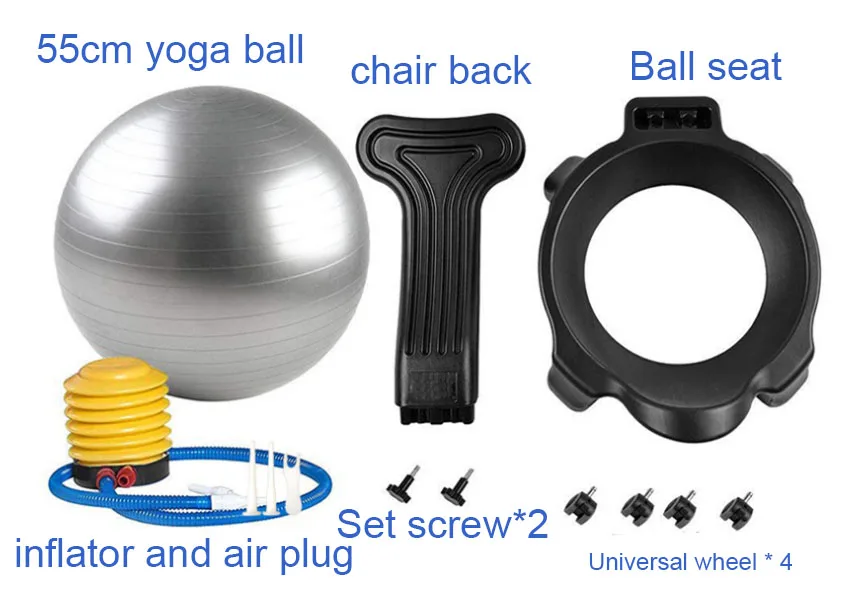 Classic balance ball chair sports stable yoga ball advanced ergonomic chair, suitable for home and office tables yoga ball chair