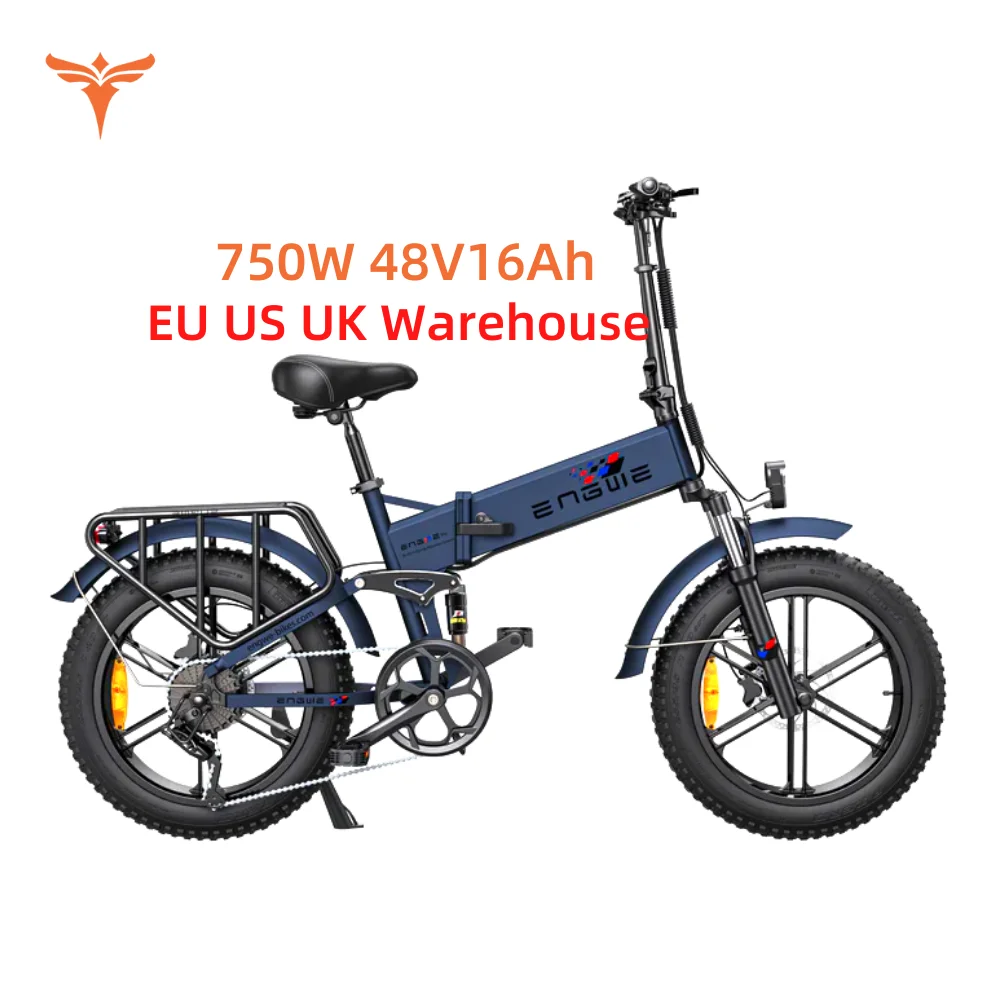 EU US UK warehouse Dropshipping 48V 16Ah 750W ebike folding electric mountain snow offrode bike bicycle engwe Engine Pro