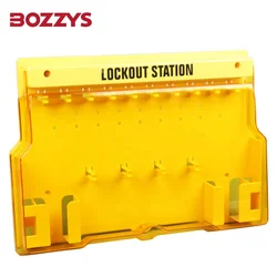 20pcs Safety Padlock PC Durable Lockout Station with transparent cover and 14 lock positions and  Used for Industrial lockout