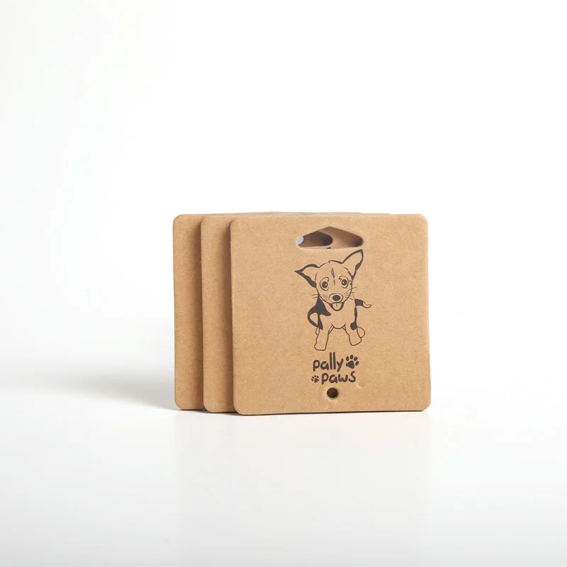 Пользовательский дизайн, картон из крафт-бумаги, ошейник для домашних животных, дисплей, 3 мм карта