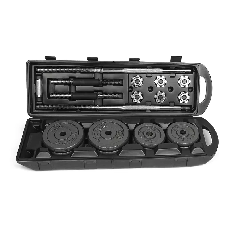 XD Custom logo fit gym equipment curl bar dumbell case 15kg 20kg 30kg 50kg adjustable iron dumbbell set