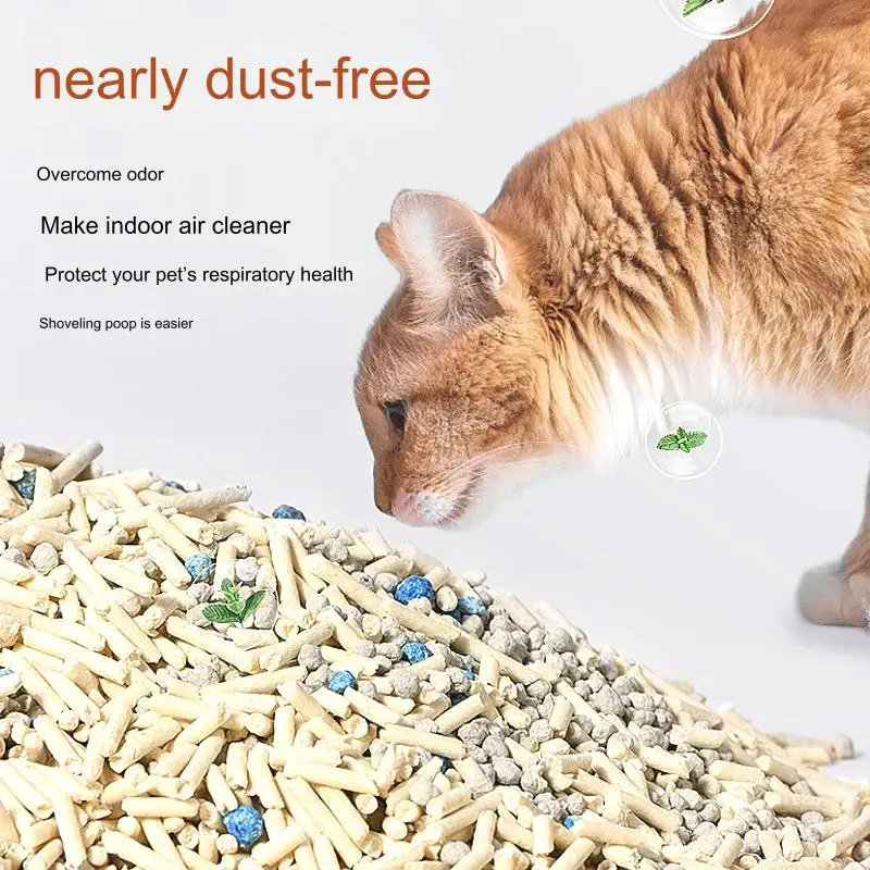 mixed cat litter supplier good tofu cat litter bentonite wholesale selling Hot Sale tofu cat litter personalized bag mix flavour