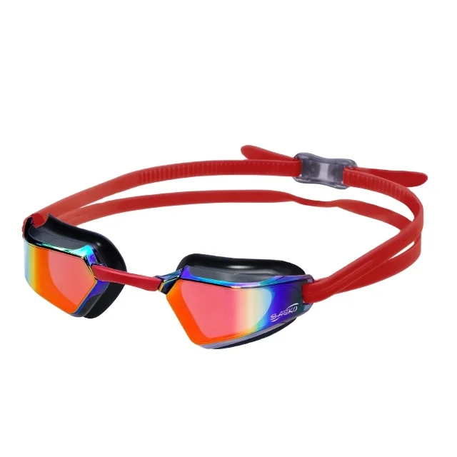 SAEKO Custom Anti-Fog Phoenix Mirrored Fashion Design Swimming Glasses Unisex Adult Goggles