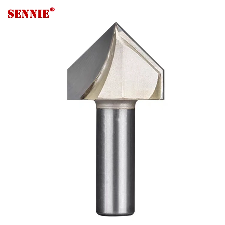 Inspur Custom ODM Supported V-Shaped Knife 3D Woodworking Milling Cutter PVC Acrylic Chamfering 90° Engraving  End Mill Box