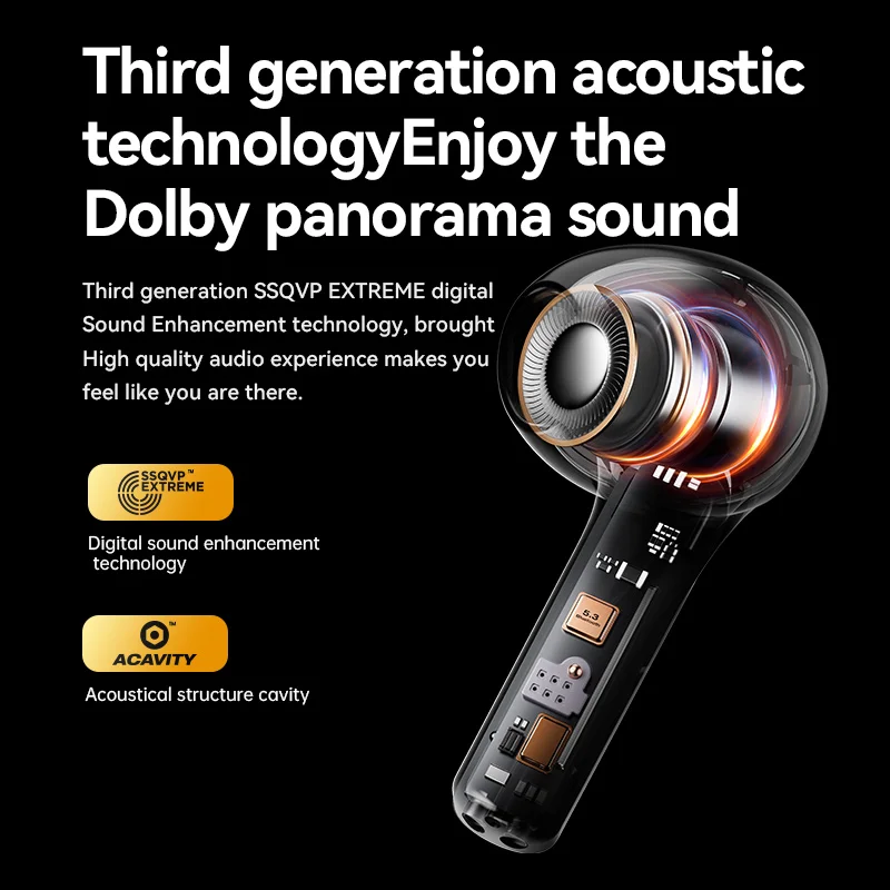 Sanag T40s Pro Wireless TWS Audifonos Earphones Bt 5.3 Tws Bluetooth Earbuds