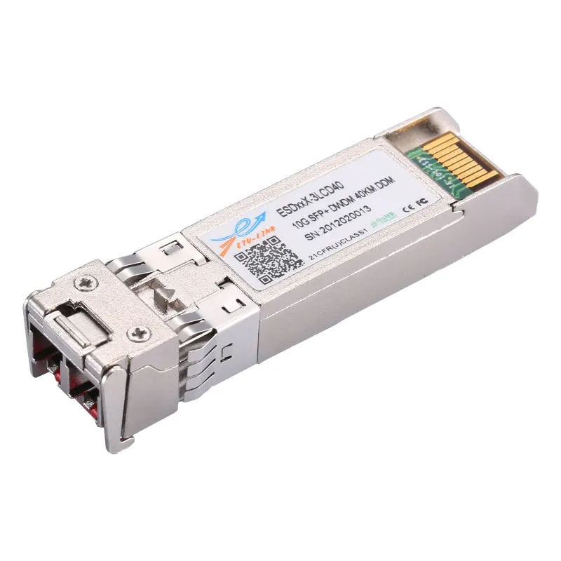 ETU-Link 10G SFP+ DWDM 1528.77~1563.86nm 40KM DDM LC Fiber Optical Transceiver SFP Modules
