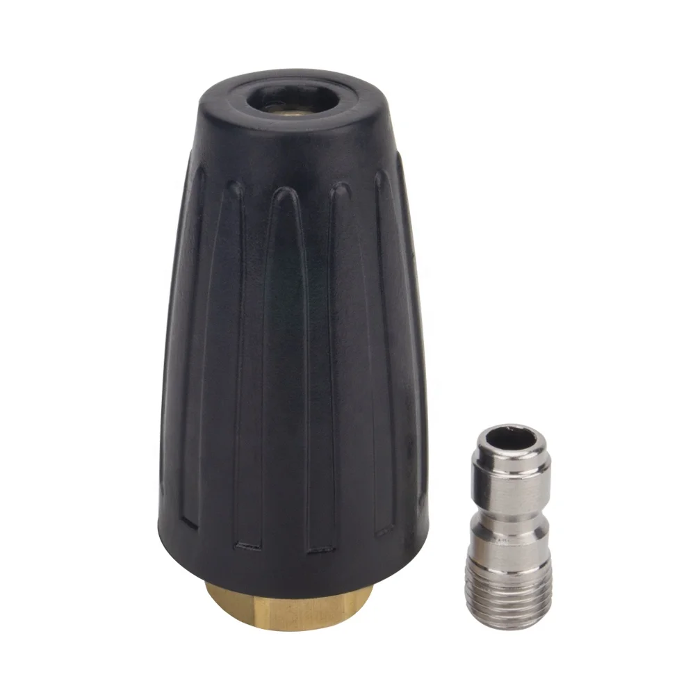 Pressure Washer Brass Rotating Nozzle Turbo Nozzle High Pressure Cleaner Car Wash Spray Nozzle 207bar 3000psi