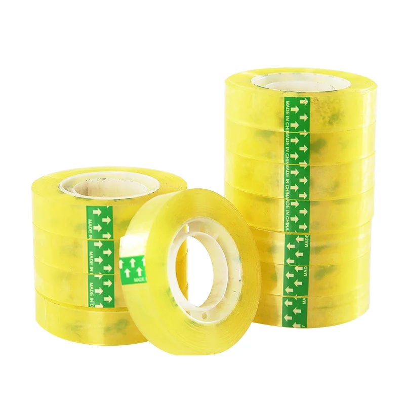 Color Plastic Core Super Clear BOPP Stationery Tape Office Tape