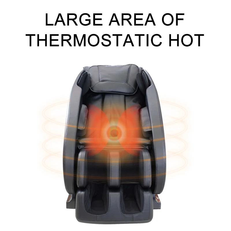 2021 New Design 4d Massage Chair Foot Spa Massage Seat Zero Gravity Massage Chair Sale Black Leather Auto Body Hands