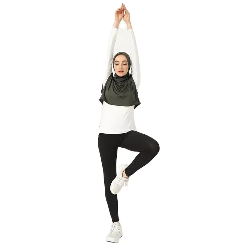Wholesale custom made sports hijab dry fit sports covers soft breathable women scarf for sport