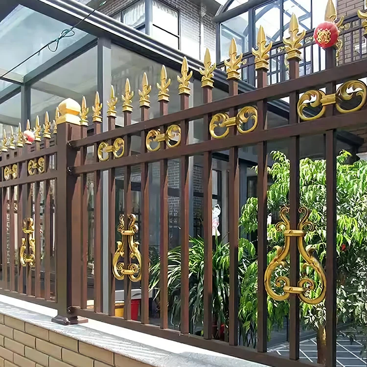 Hot Sale Metal Fence Finials Galvanized Steel Gold Colorful Spear Shape Fence Post Spear Top Cap
