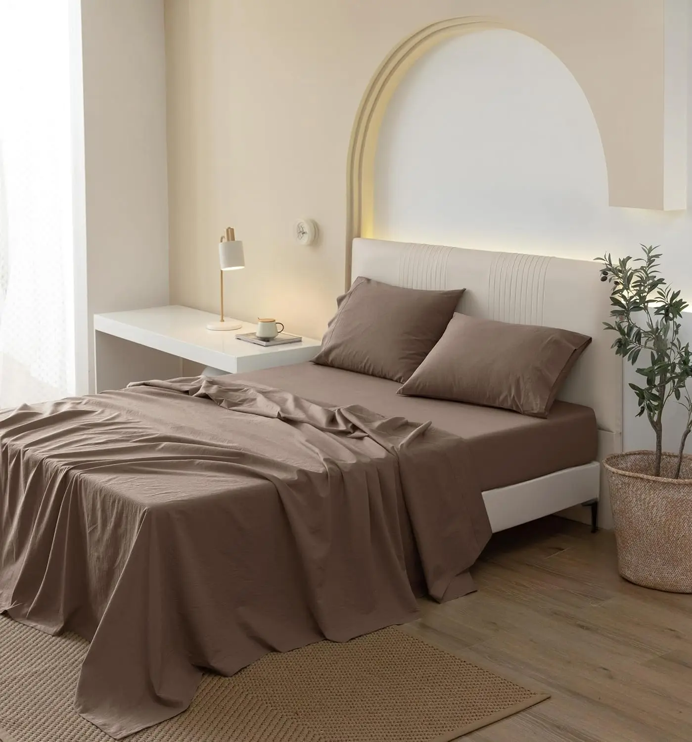 2024 Organic Brushed Cotton Sheets Set 100% 300Tc Cotton Bed Sheet Set Bedsheets Cotton Satin