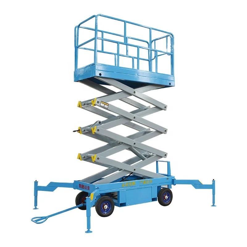 Qiyun 4m Mobile Scissor Lift Used for Construction Building, Factory, Warehouses,Aerial Working