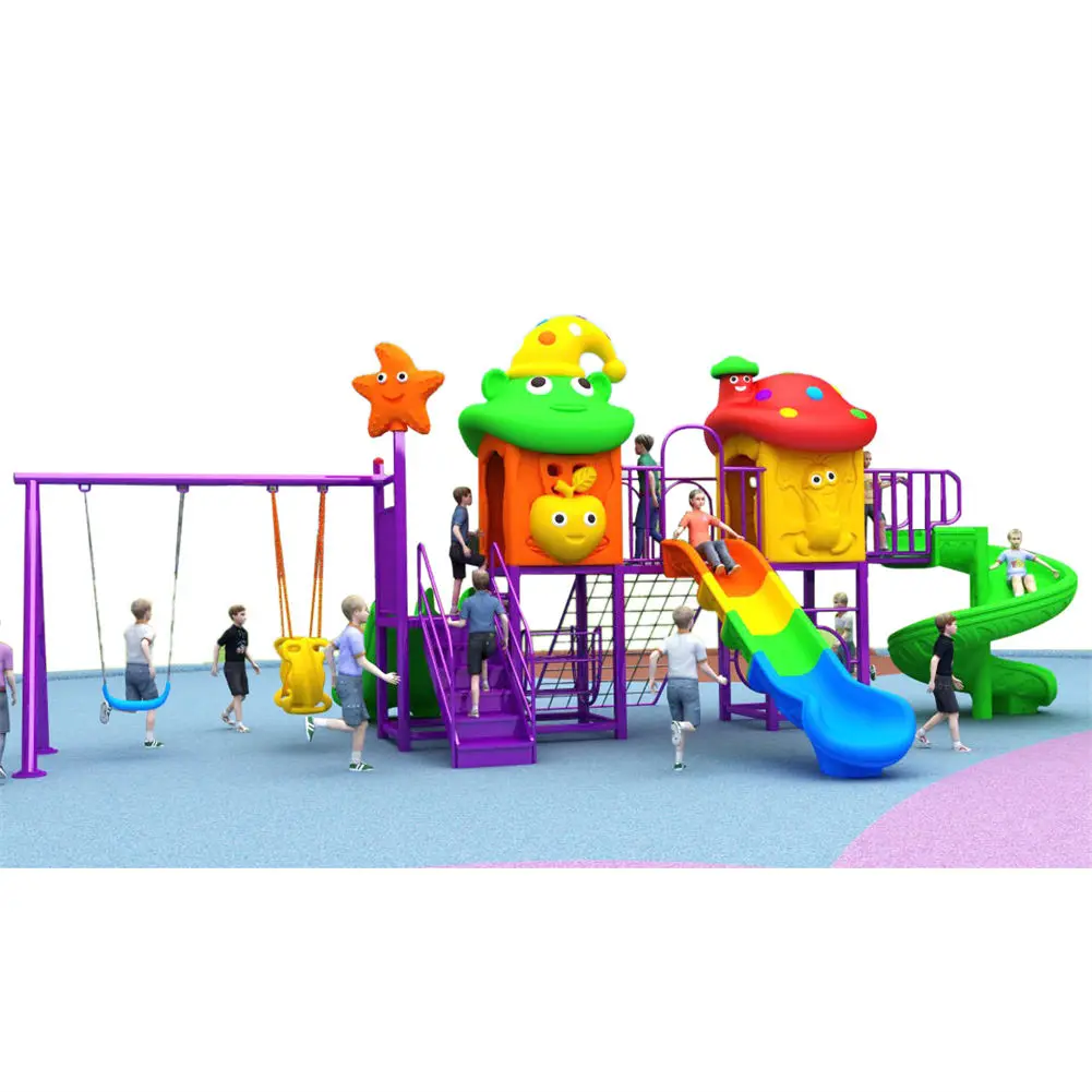 New Materials Durable Anti-fade Play Set Kids Slide Outdoor Playground Equipment For Children