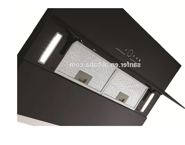 Automatic stainless steel range hood with touch digital switch