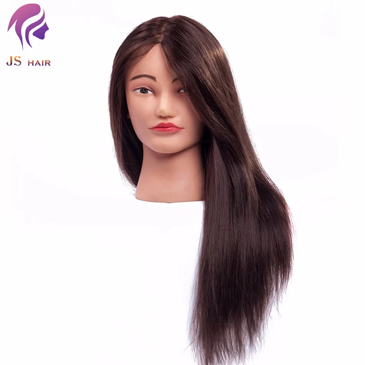 wholesale Real 100human hair mannequin head training doll head for salon practice hairstyling skill cosmetology academy class